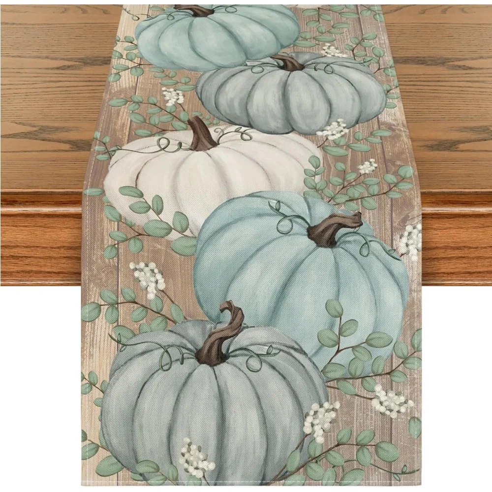 Fall pumpkin table runner